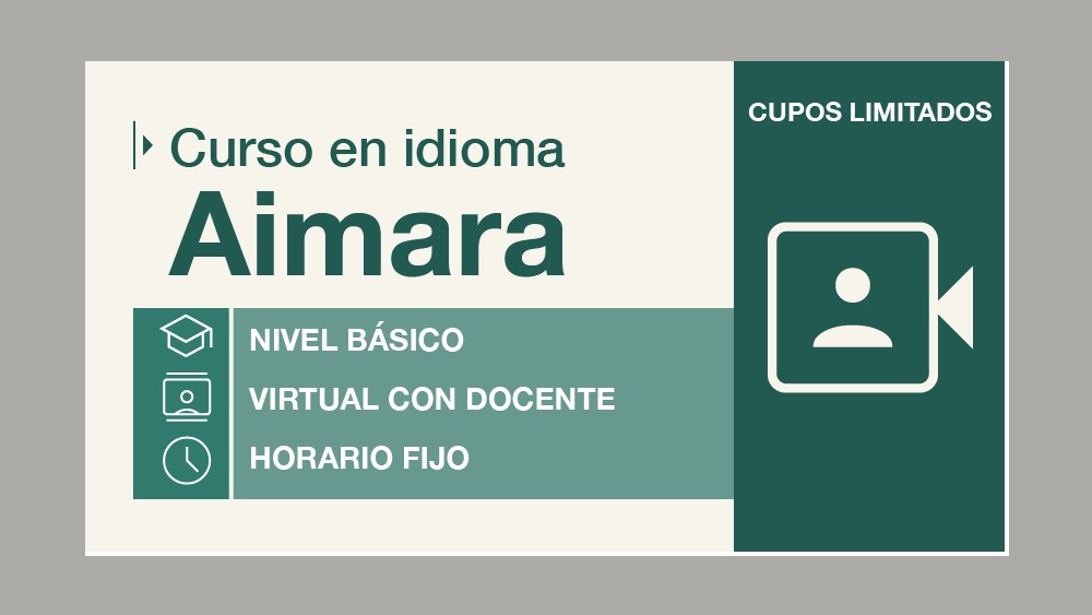 IDIOMA AIMARA NIVEL BÁSICO ONLINE - SINCRÓNICO V.37