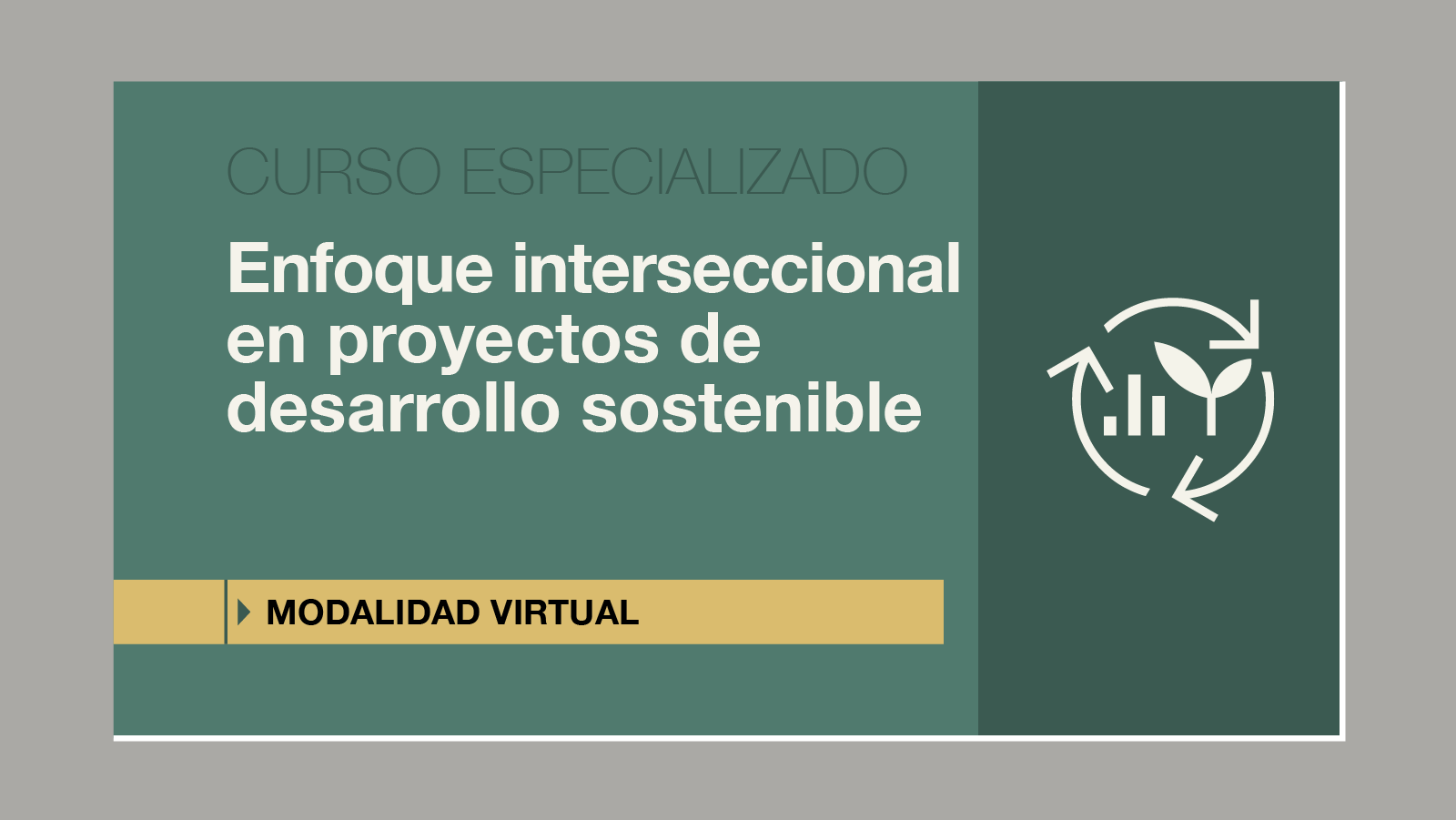 ENFOQUE INTERSECCIONAL EN PROYECTOS DE DESARROLLO SOSTENIBLE